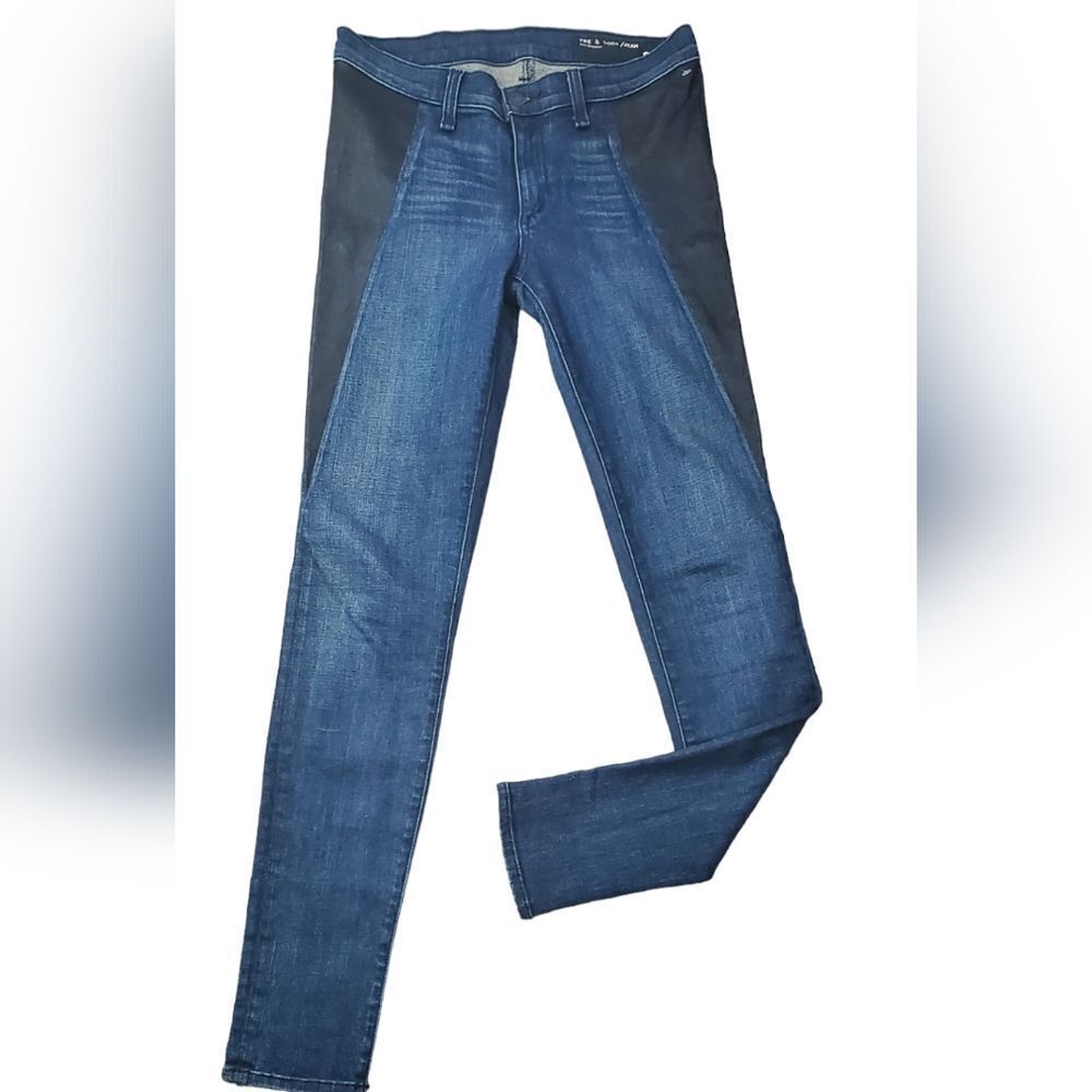 Rag & Bone Denim & Lambs Leather Jeans